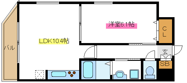 サンジョイア 306号室 間取り