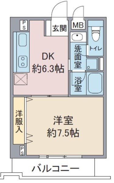 Ｋ・ＳグランディールＷＡＴANABE 間取り