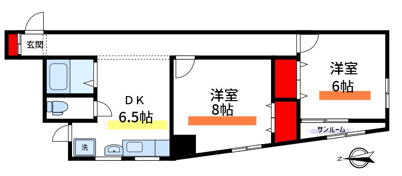 ウエストFUJI 間取り