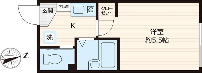 Sincrease柴又(シンクリースシバマタ) 間取り