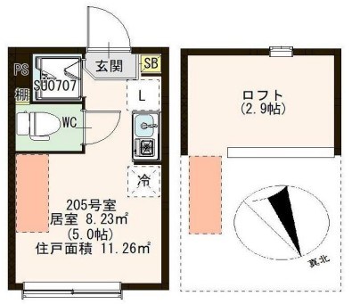 アルカディア平井  間取り