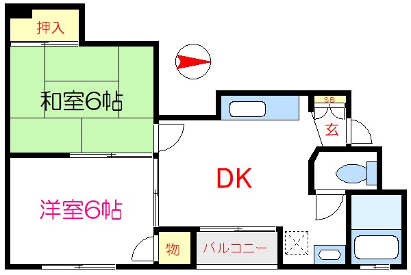 コーポ花川戸 間取り