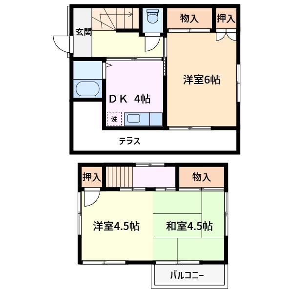 栄町3丁目戸建て 間取り