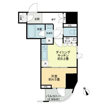 ライオンズミレス蔵前 間取り