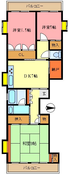 コーポ北村 201号室 間取り