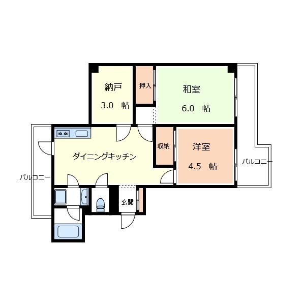 アスタリスク 間取り図