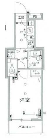 スカイコート門前仲町 間取り