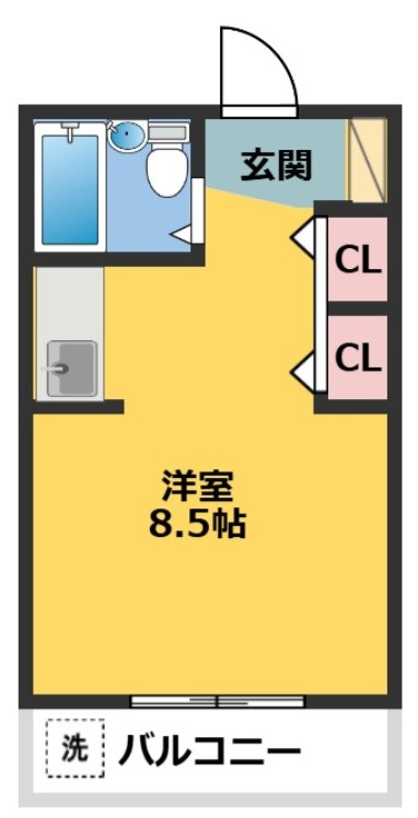コーポアルカディア２号棟 間取り