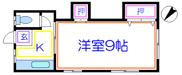 赤間荘   間取り