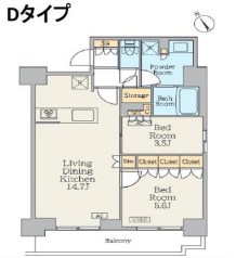 クレストコート門前仲町 間取り