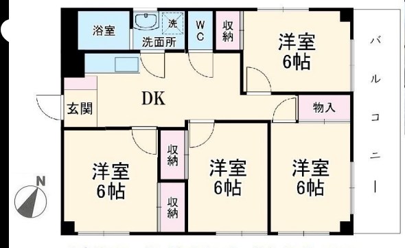アーバン浦安 306号室 間取り