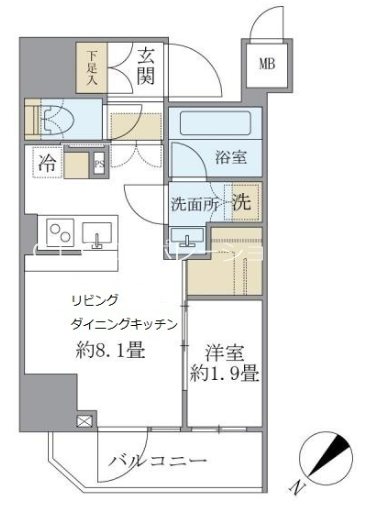 アジールコート町屋 間取り