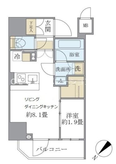 アジールコート町屋 間取り