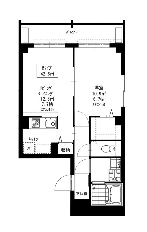 ｂ’CASA東綾瀬 間取り