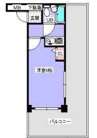 グランフィールド南行徳 412号室 間取り