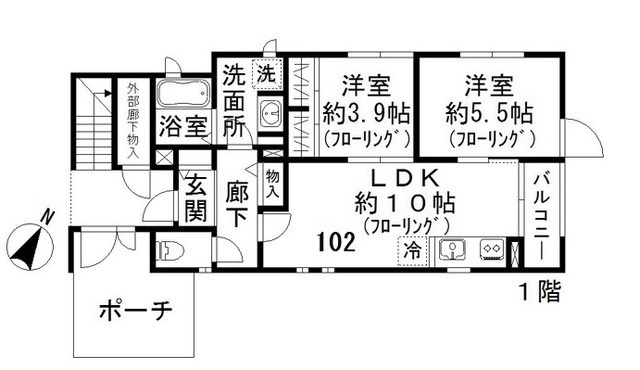 メゾン　ド　トビー  間取り