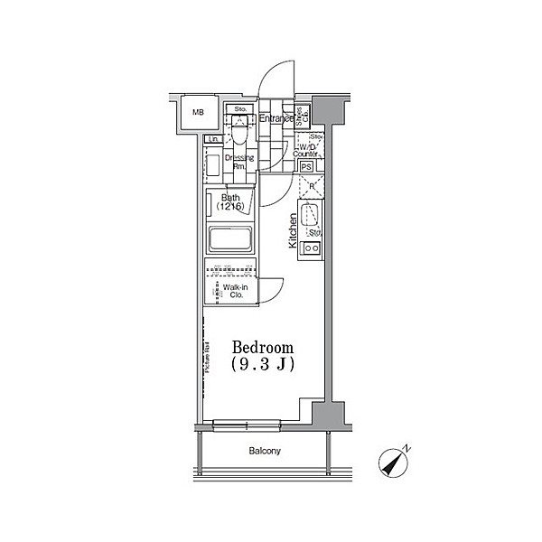 ONE ROOF　FLAT　TSUKISHIMA 間取り