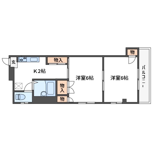 スカイコーポ 間取り