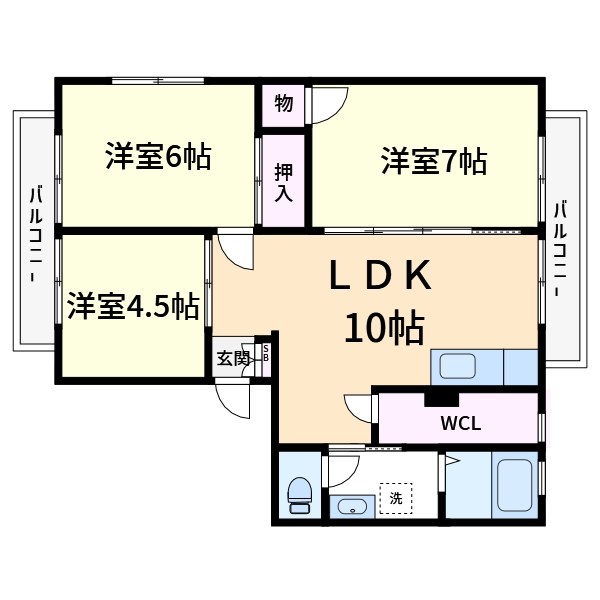オネモス西綾瀬 間取り