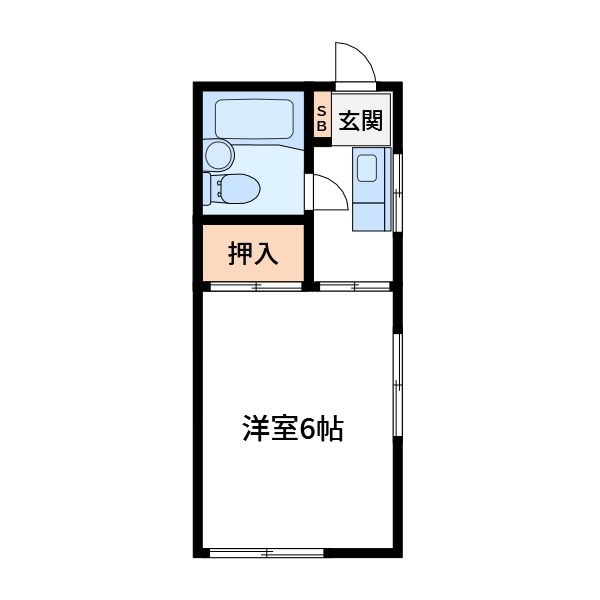 柿沢ハイツ 105号室 間取り