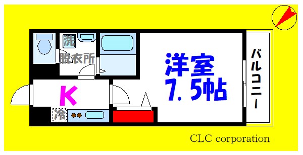 ニューアローズMⅢ  302号室 間取り