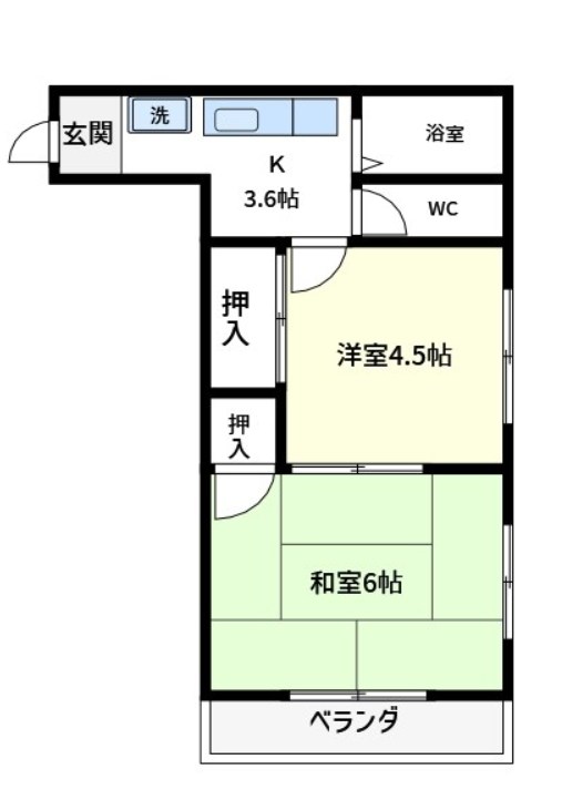 西山ハイツ 間取り