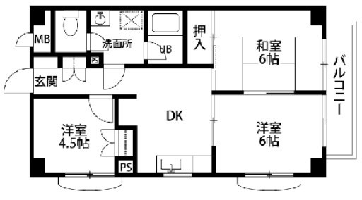 ロワイヤル東井堀12 間取り