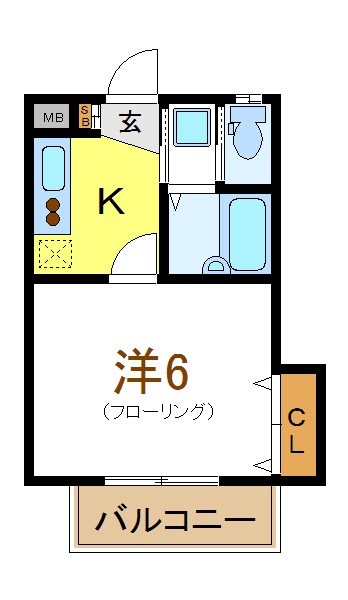 コーポマツバラⅡ 間取り
