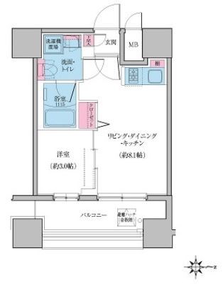 クレヴィアリグゼ日暮里  間取り