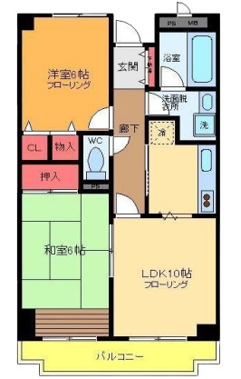 リバーパーク四つ木 間取り