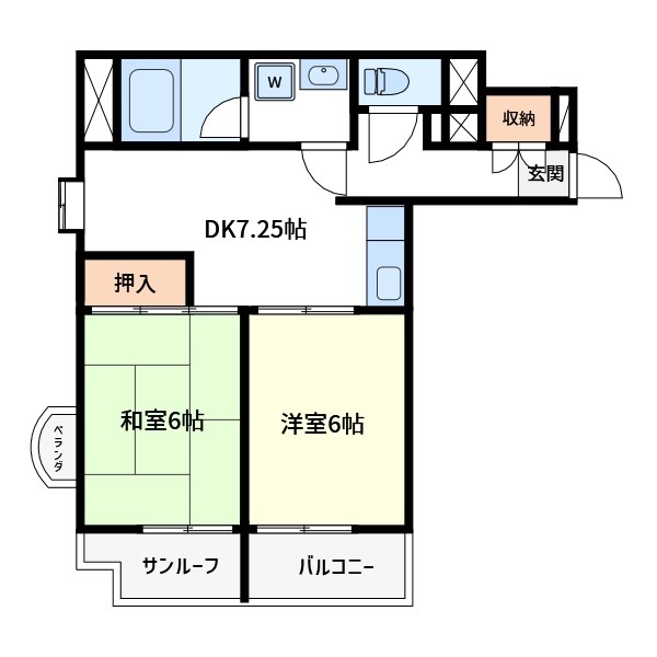 レジデンスナカガワ 間取り