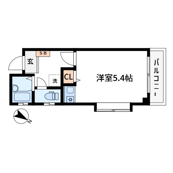クラージュ 101号室 間取り