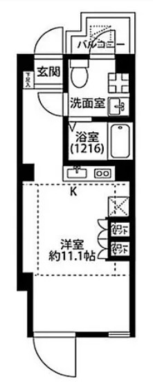 プレール・ドゥーク門前仲町 間取り