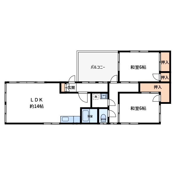 コーポアイワ 間取り図