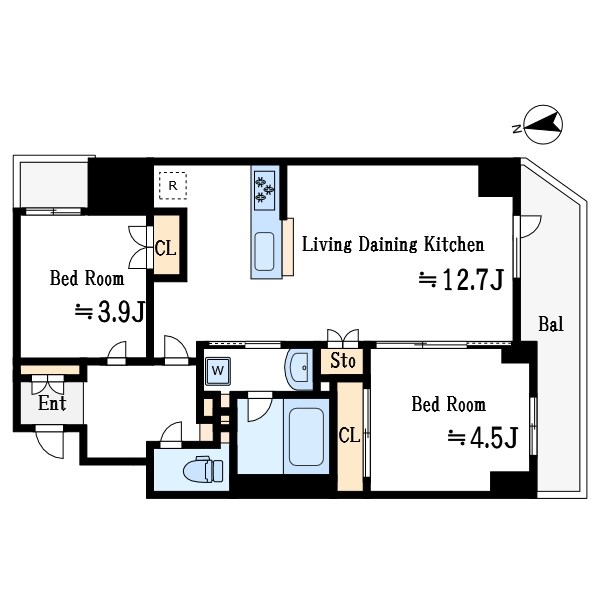 グランカーサ船堀Ⅱ 間取り