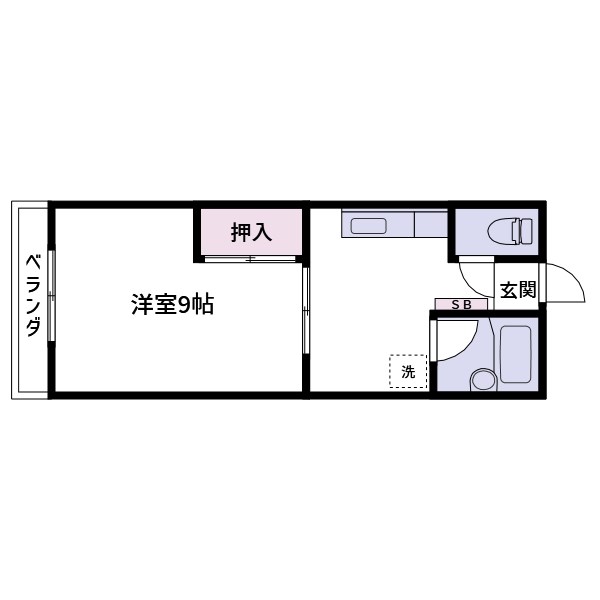 コーポ高鈴 間取り