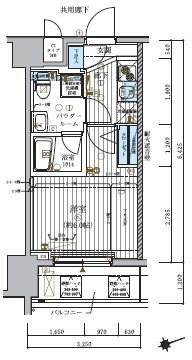 メインステージ北千住Ⅳ   間取り