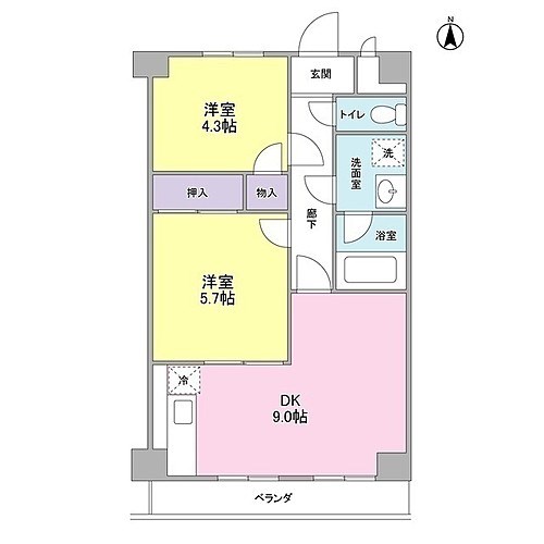 ヨツギサンエムコーポ  間取り