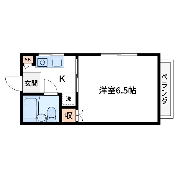 第６佐々木ハイツ 205号室 間取り