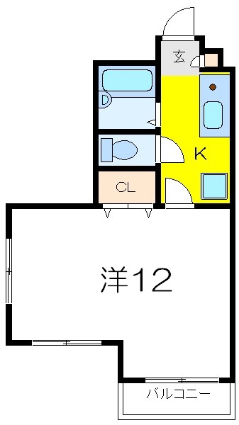 ラクダ 401号室 間取り