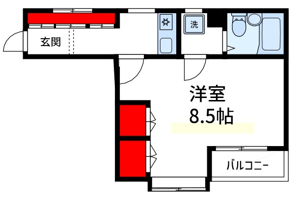 アルビオーレ南行徳  305号室 間取り