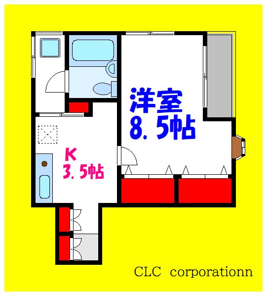 アルビオーレ南行徳  305号室 間取り