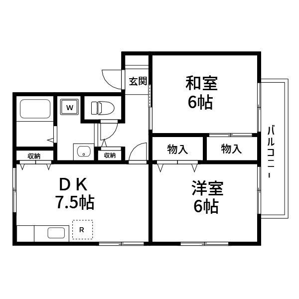 メゾンハイカムール 間取り