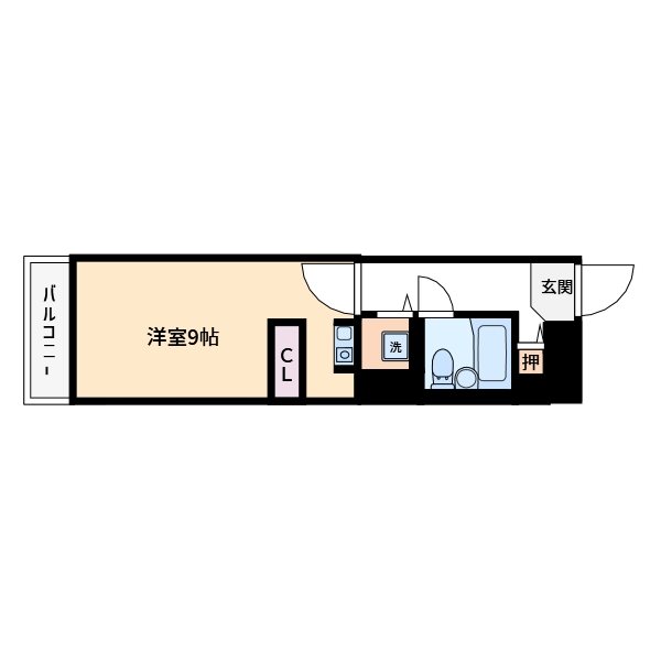 タートルシティ亀有 303号室 間取り