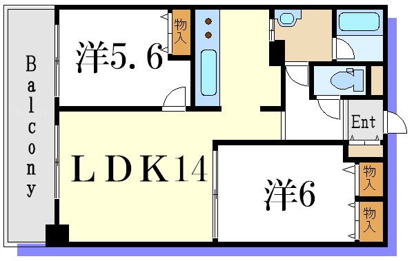 イリップス船堀 間取り図