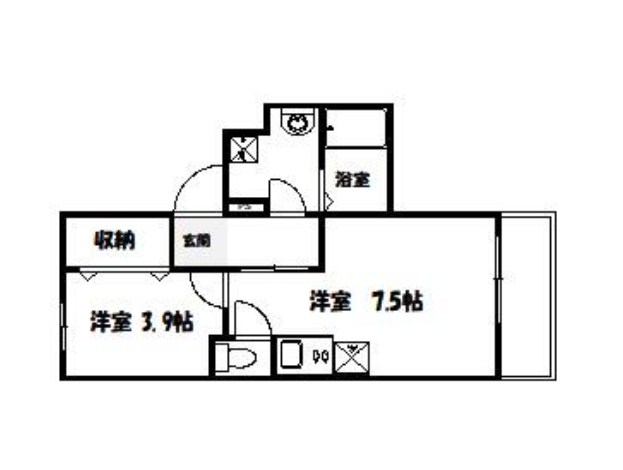 ラシーネルーチェ  間取り