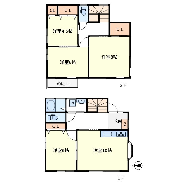 東小岩1丁目貸家 間取り