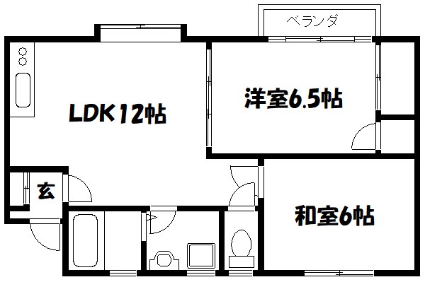 高橋マンション 201号室 間取り