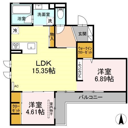アンジュール綾瀬 間取り