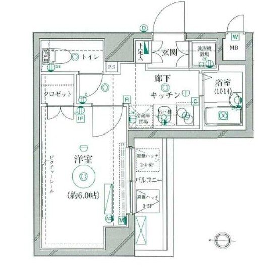 リクレイシア菊川 間取り